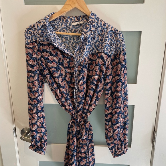 ONLY - Long Sleeved Patterned Shirt Dress - Picture 1 of 4